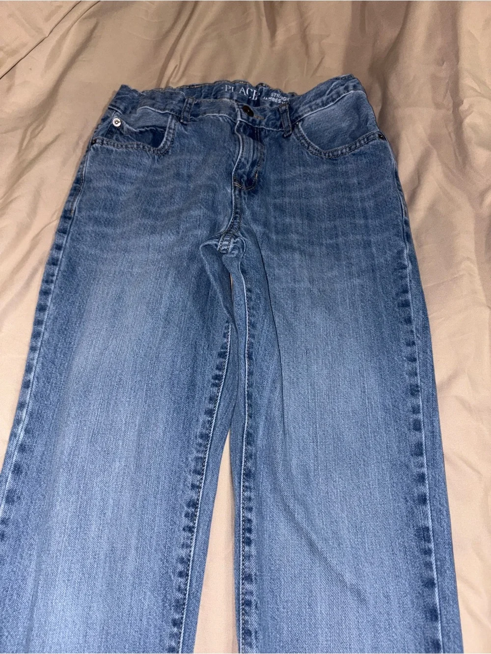 The Children’s Place Boys Straight Leg Jeans Size 14 Adjustable Waist Blue